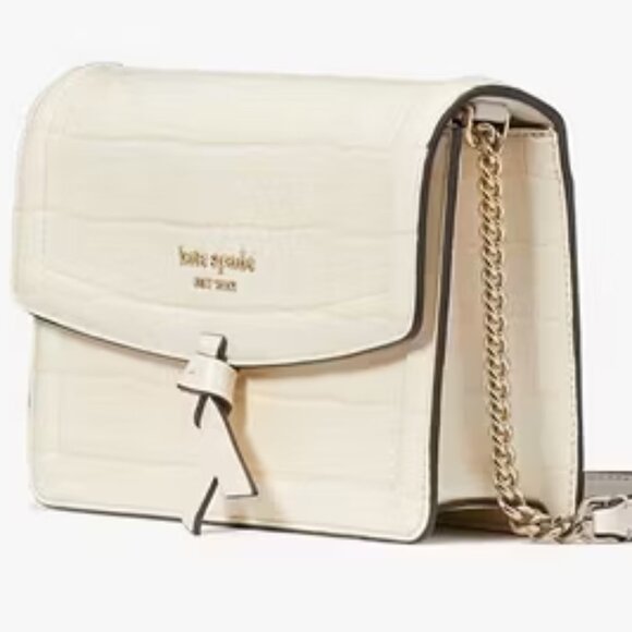 kate spade Handbags - NWT ⭐Kate Spade Knott Croc-embossed Flap Crossbody Leather KD801⭐NWT & DUST BAG